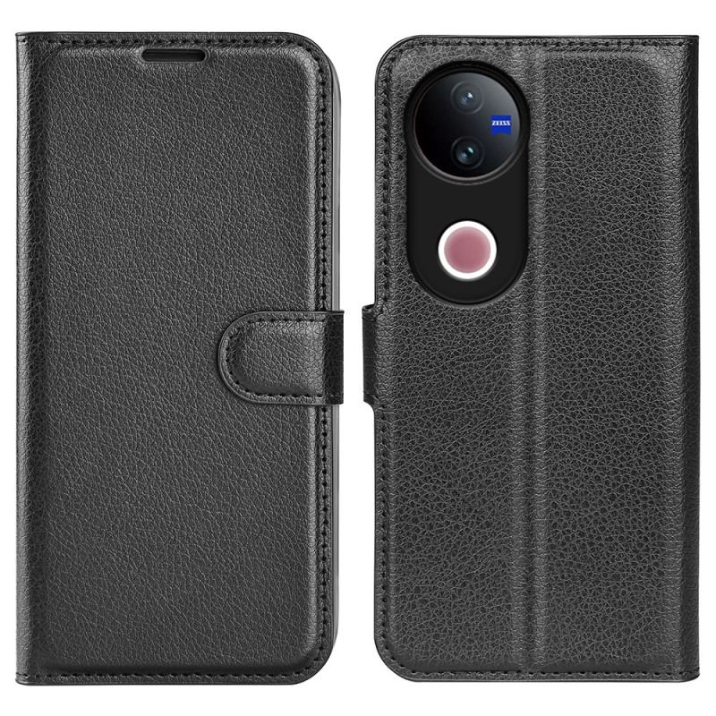 Housse Vivo V50 5G Simili Cuir Litchi