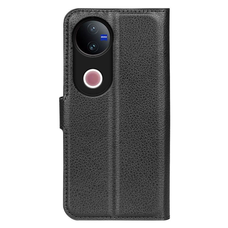 Housse Vivo V50 5G Simili Cuir Litchi