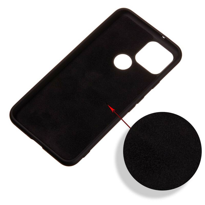 Coque Google Pixel 5 Conception Silicone Liquide avec Lanière