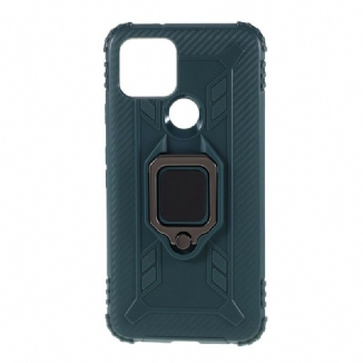 Coque Google Pixel 5 Ring et Fibre Carbone