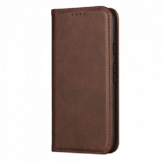 Flip Cover Google Pixel 5 Cuir Fendu