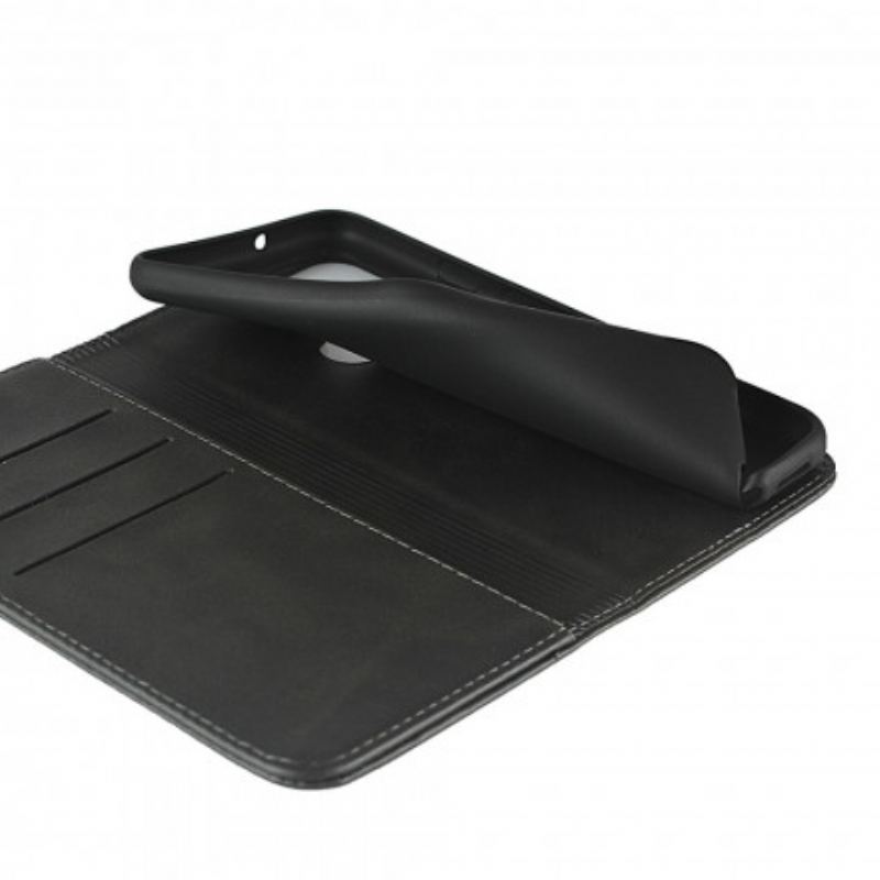 Flip Cover Google Pixel 5 Cuir Fendu