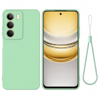 Coque Realme 14X 5G Silicone Liquide à Lanière