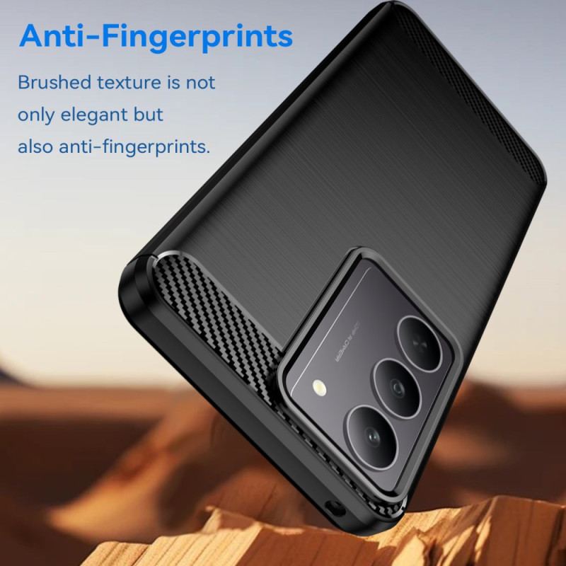 Coque Realme C75 Fibre Carbone Brossée