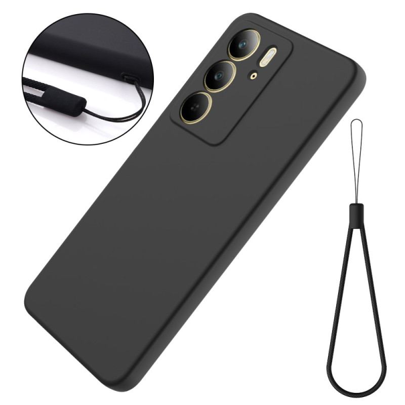 Coque Realme C75 Silicone Liquide à Lanière