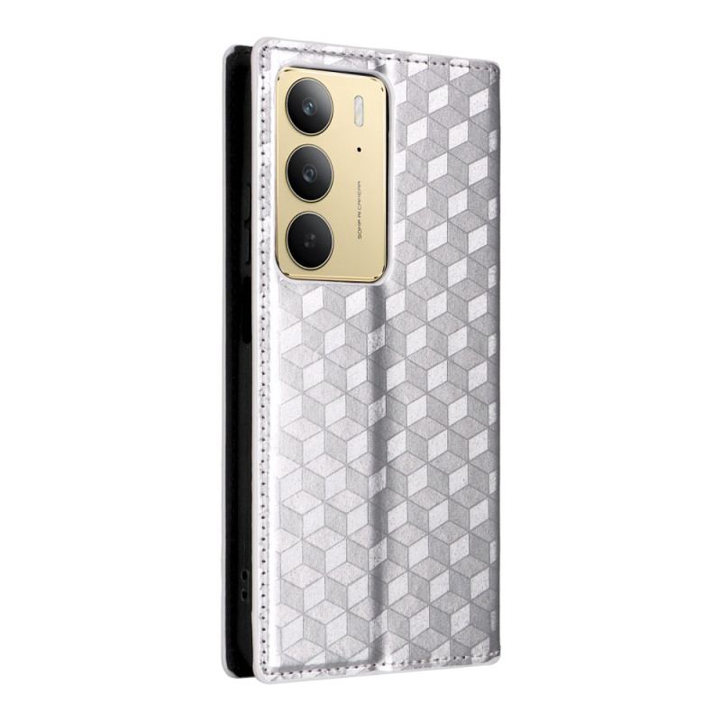 Flip Cover Realme 14X 5G / C75 Motif Losanges