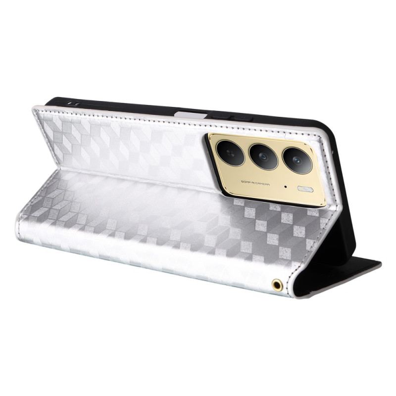 Flip Cover Realme 14X 5G / C75 Motif Losanges