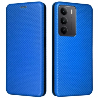 Flip Cover Realme C75 Fibre Carbone