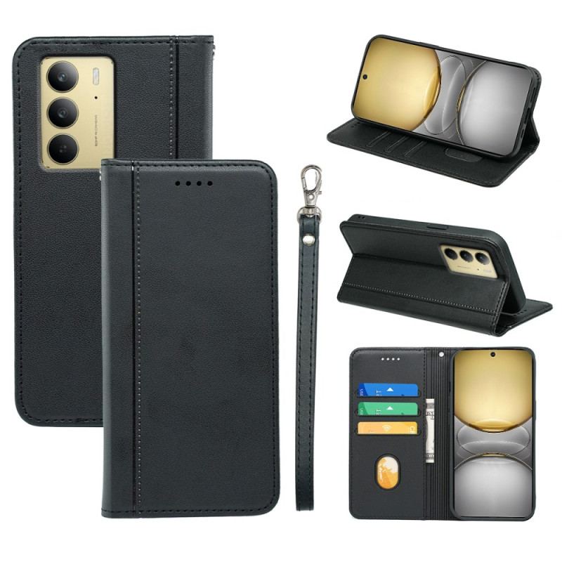 Flip Cover Realme C75 Sobre avec Lanière