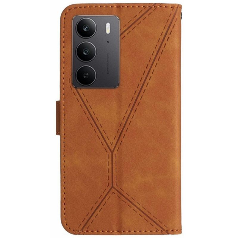 Housse Coque pour Realme C75 Lignes et Tirés