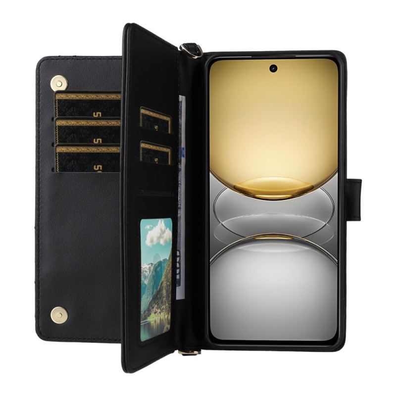 Housse Realme 14X 5G / C75 Premium Design avec Lanière et Bandoulière