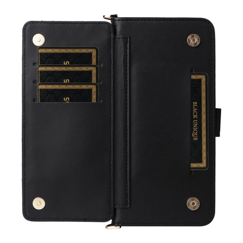 Housse Realme 14X 5G / C75 Premium Design avec Lanière et Bandoulière