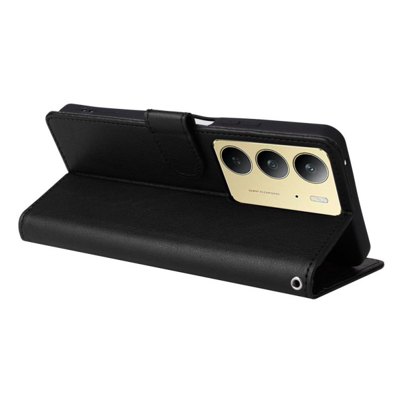 Housse Realme 14X 5G / C75 Simili Cuir Uni