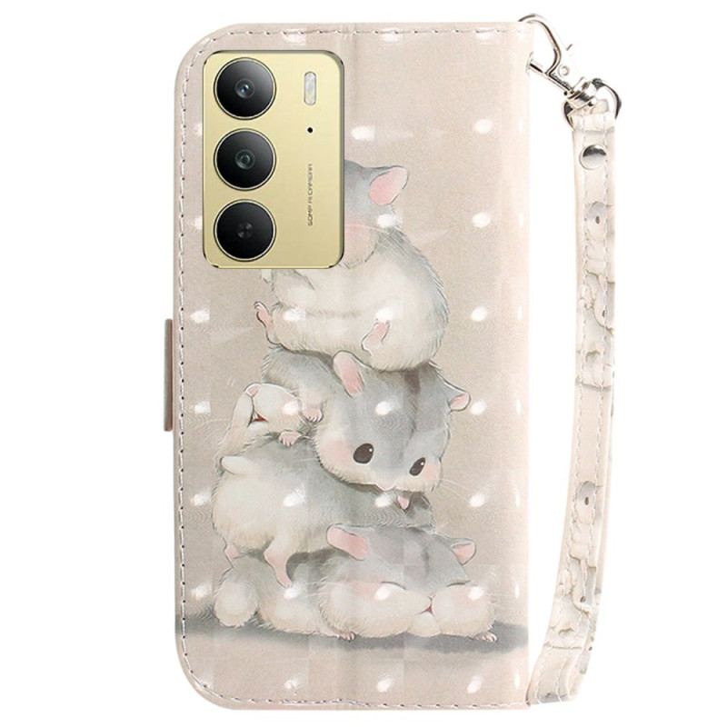 Housse Realme C75 Hamsters à Lanière