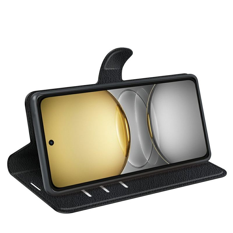 Housse Realme C75 Simili Cuir Litchi Classique