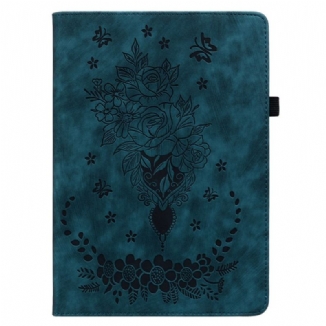 Étui Samsung Galaxy Tab S9 Plus Papillons et Roses