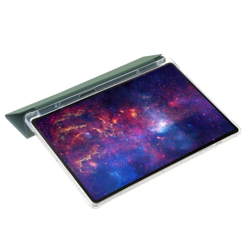 Smart Case Samsung Galaxy Tab S9 Plus Trois Volets Dos Transparent