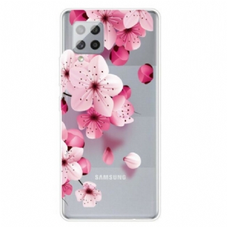 Coque Samsung Galaxy A42 5G Petites Fleurs Roses
