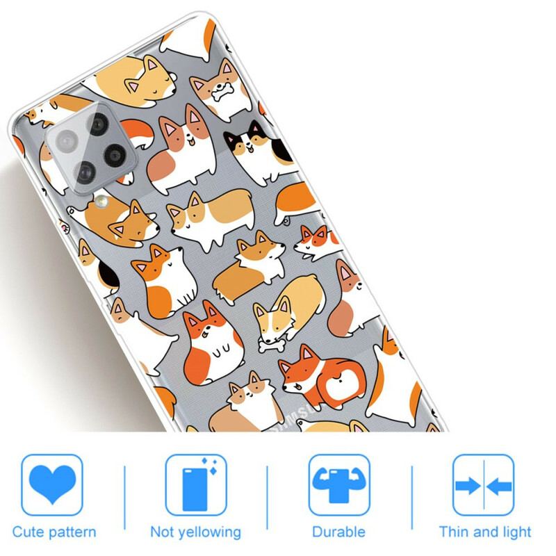 Coque Samsung Galaxy A42 5G Transparente Multiples Chiens