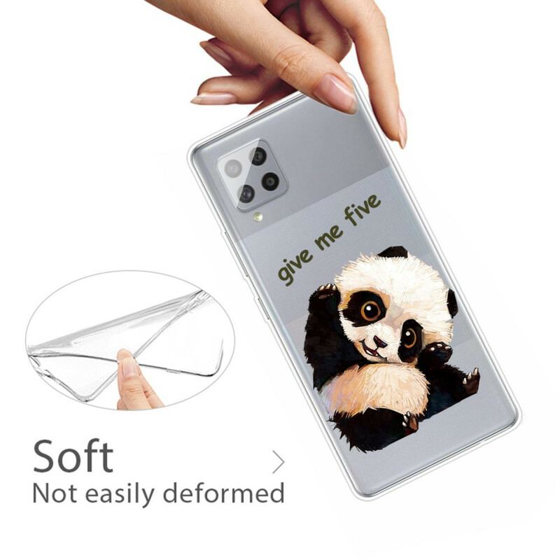 Coque Samsung Galaxy A42 5G Transparente Panda Give Me Five