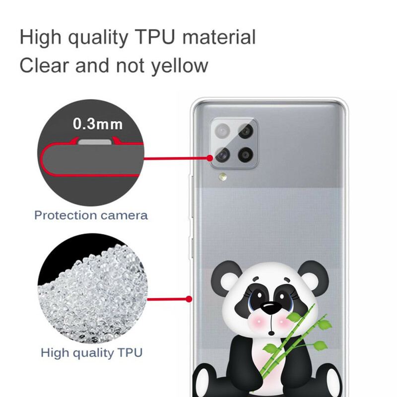 Coque Samsung Galaxy A42 5G Transparente Panda Triste