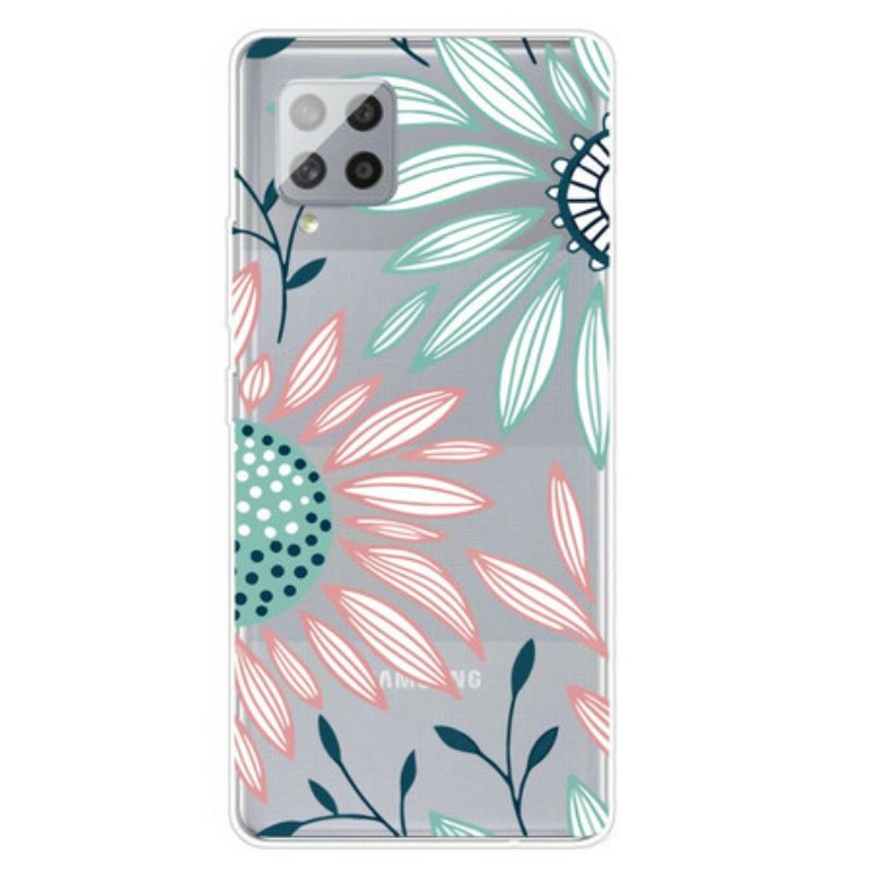 Coque Samsung Galaxy A42 5G Transparente Une Fleur