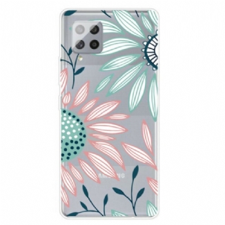 Coque Samsung Galaxy A42 5G Transparente Une Fleur