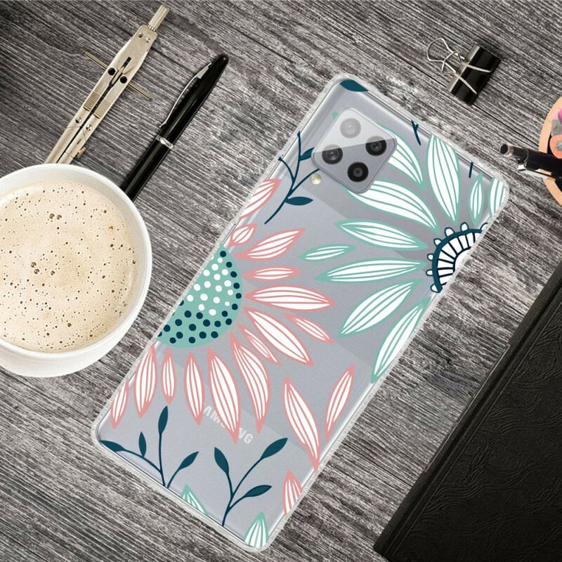 Coque Samsung Galaxy A42 5G Transparente Une Fleur