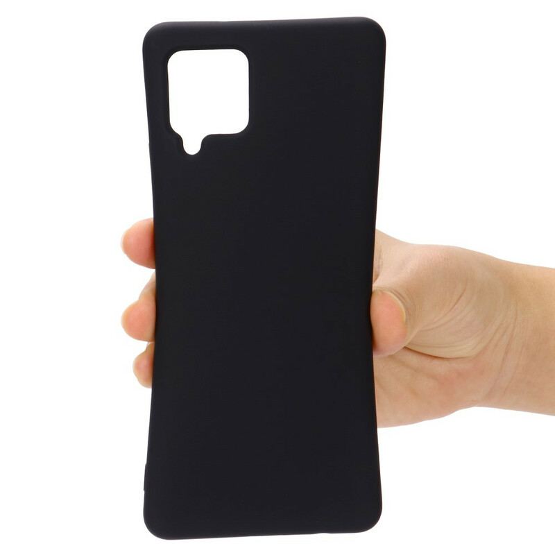 Coque Samsung Galaxy A42 Silicone Liquide avec Lanière