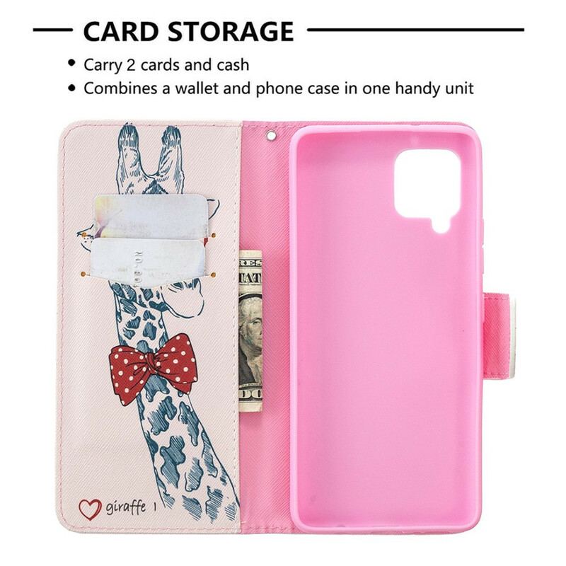 Housse Samsung Galaxy A42 5G Girafe Intello