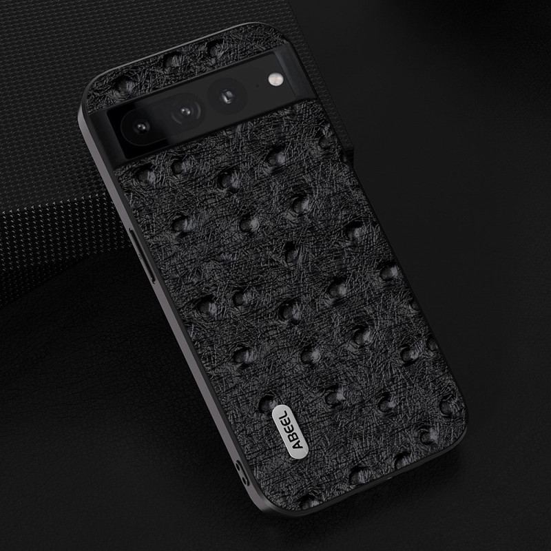 Coque Google Pixel 8 Pro Véritable Cuir Style Autruche