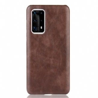 Coque Huawei P40 Pro Plus Effet Cuir Litchi Performance
