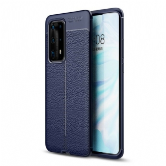 Coque Huawei P40 Pro Plus Texture Fibre Carbone Flexible