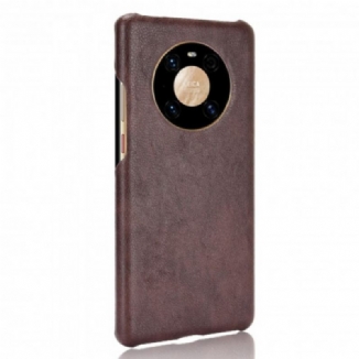 Coque Huawei Mate 40 Pro Effet Cuir Litchi