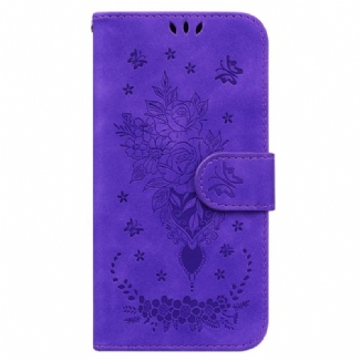 Housse Oppo Reno 11 Pro 5G Motif Floral à Lanière