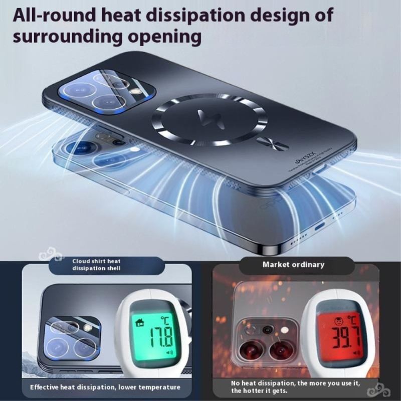 Coque Oppo Reno 14 5G Compatible MagSafe Effet Métal