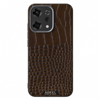 Coque Oppo Reno 14 5G Compatible MagSafe Texture Crocodile ABEEL