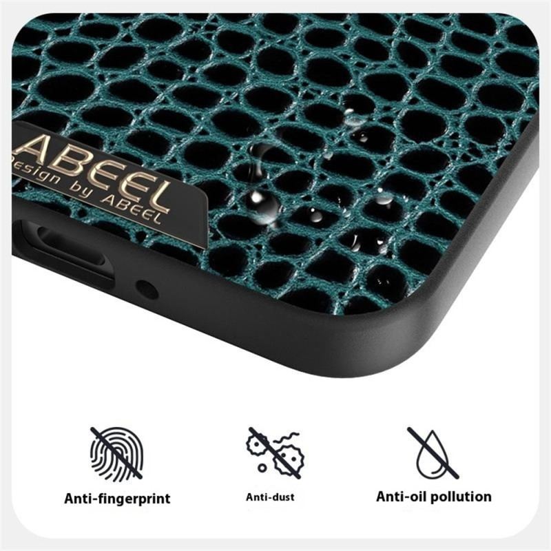 Coque Oppo Reno 14 5G Compatible MagSafe Texture Crocodile ABEEL