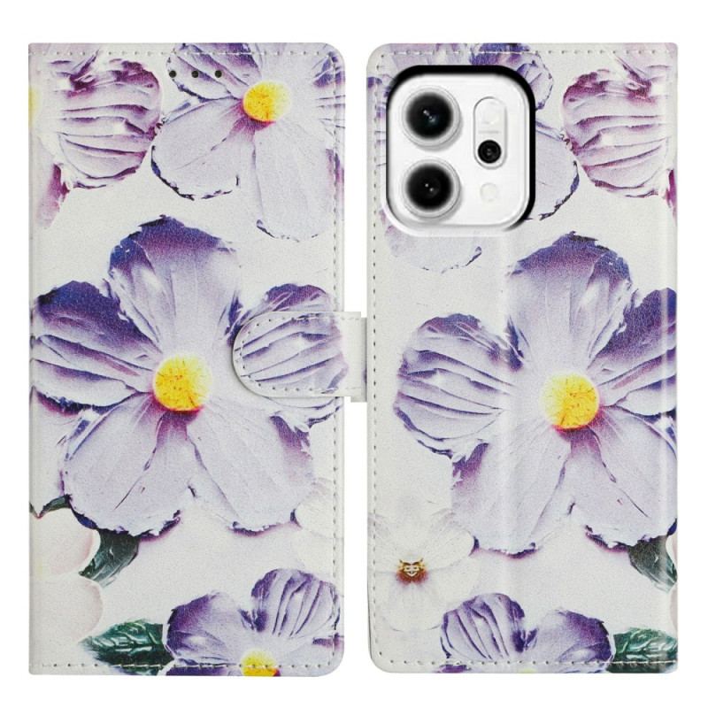 Housse Oppo Reno 14 5G / 14F 5G Fleurs Vintage