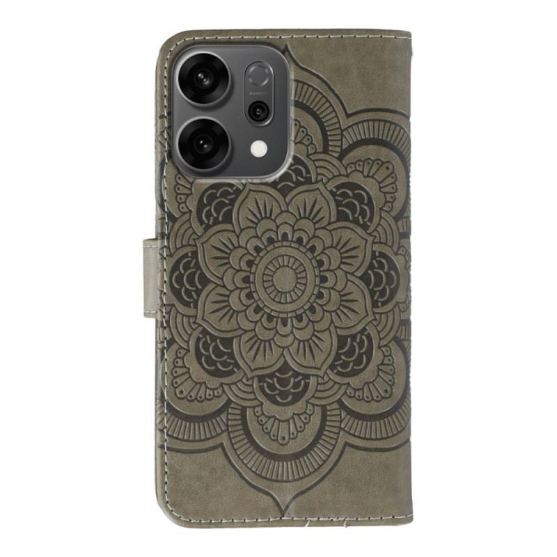 Housse Oppo Reno 14 5G Mandala et Strass