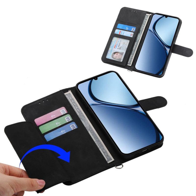 Housse Oppo Reno 14 5G Motif Floral et Sangles