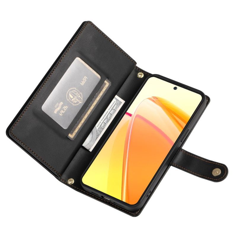 Housse Oppo Reno 14 5G Pochette Zippée et Sangles