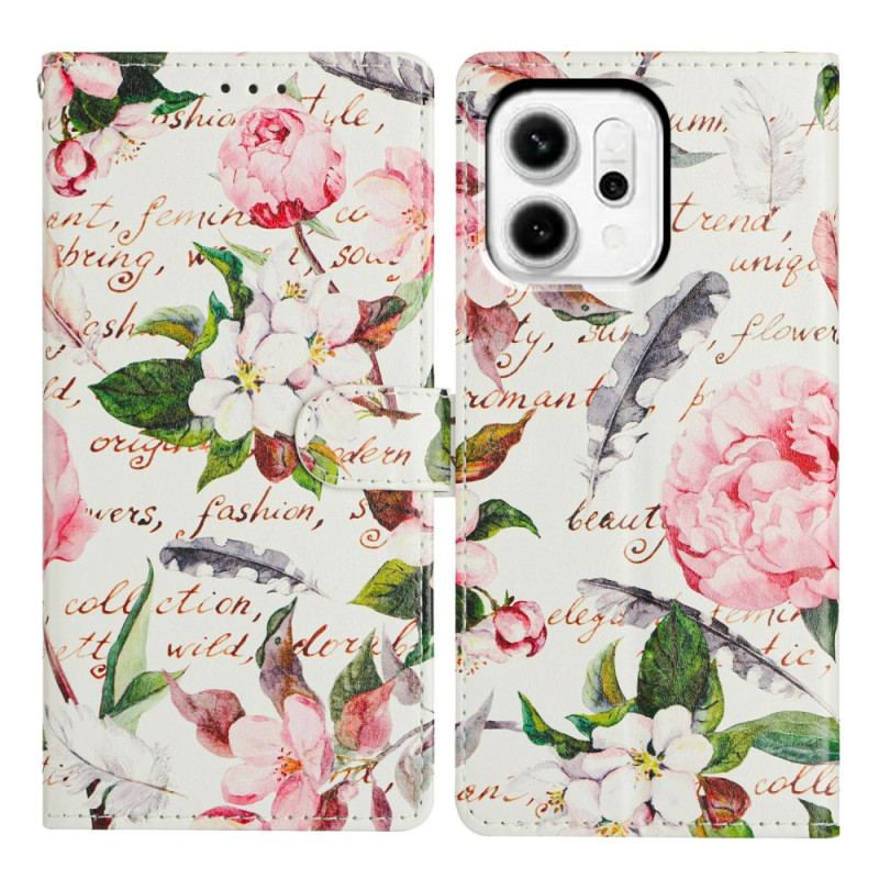Housse Oppo Reno 14 5G Poème Floral