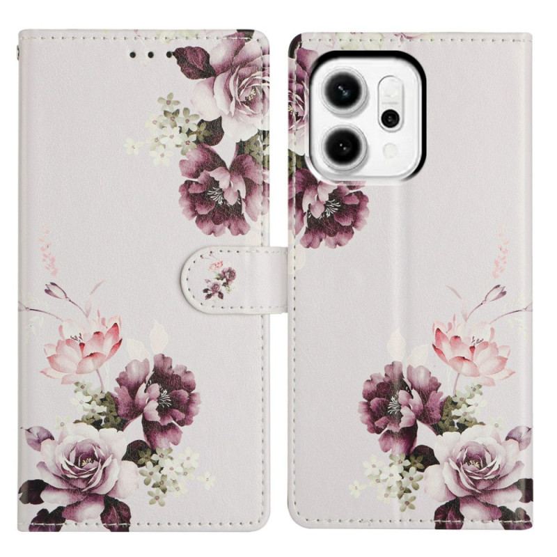 Housse Oppo Reno 14 5G Roses Vintage