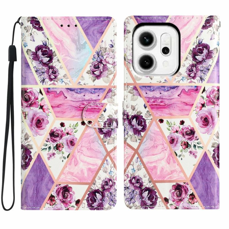Housse Oppo Reno 14 Marbre Violet