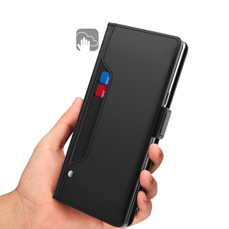 Housse Xiaomi 13 Pro Miroir et Porte-Cartes Amovible
