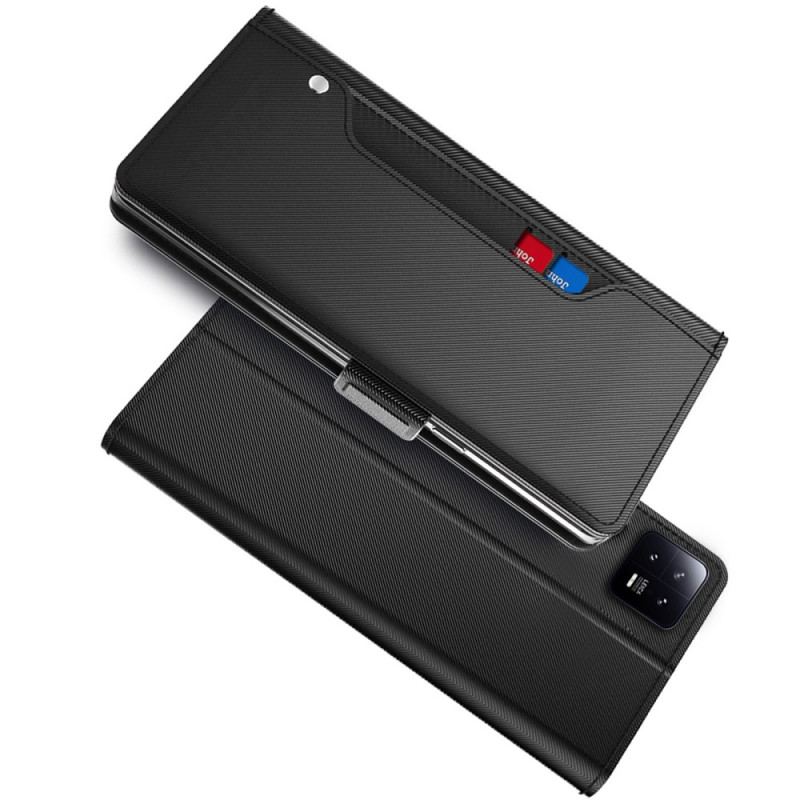 Housse Xiaomi 13 Pro Miroir et Porte-Cartes Amovible