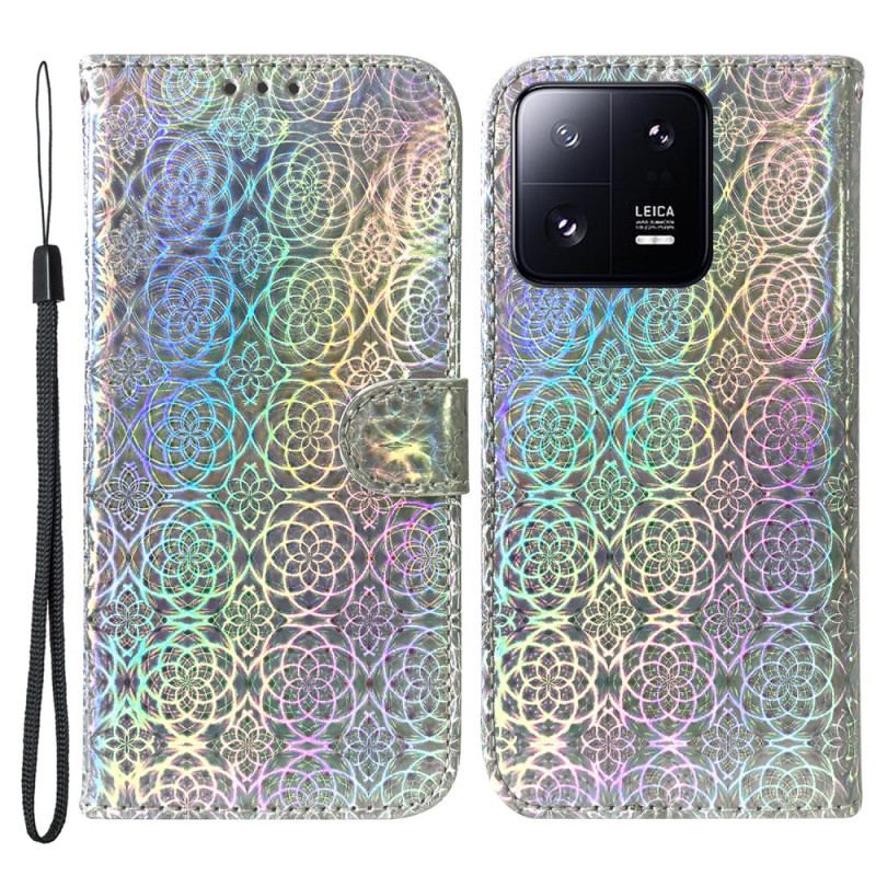Housse Xiaomi 13 Pro Style Disco à Lanière