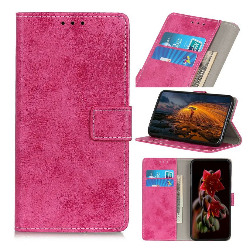 Housse Samsung Galaxy A21s Simili Cuir Vintage