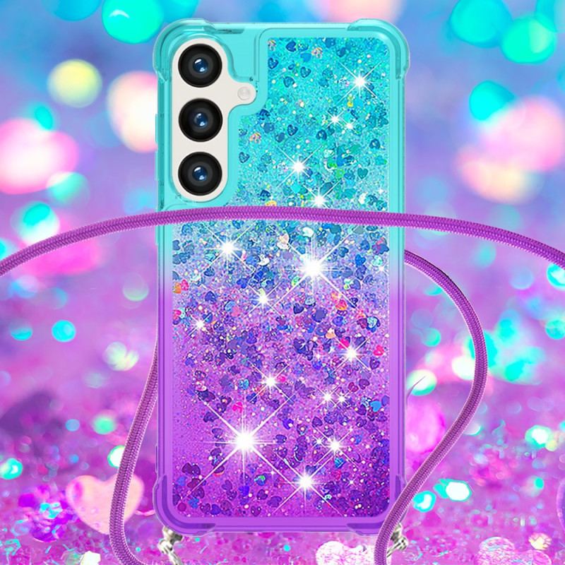 Coque à Cordon Samsung Galaxy S26 Gradient Paillettes